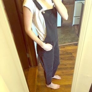 Abercrombie kids grey-black overalls